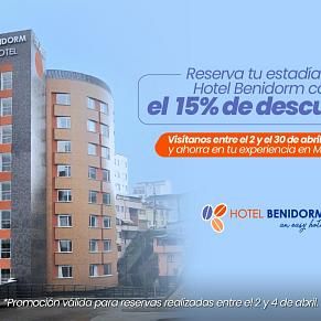Oferta 15% en Abril en Hotel Benidorm